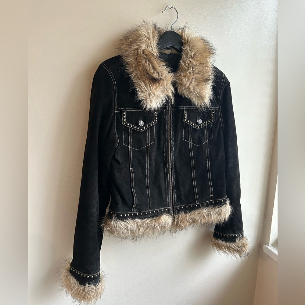 Vintage Y2K Giacca Suede Jacket